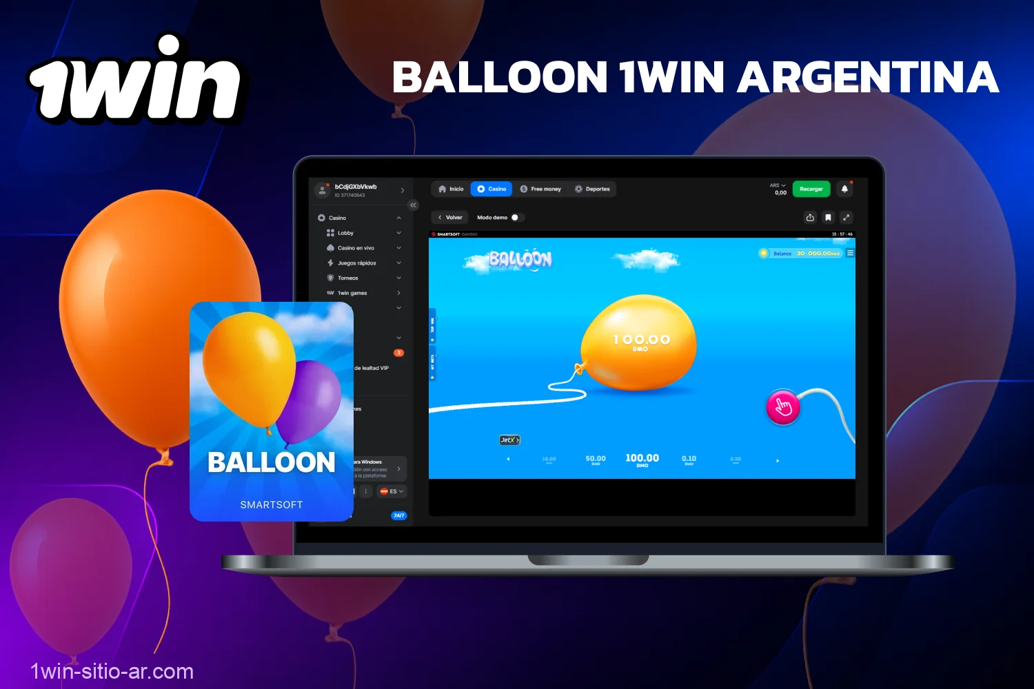 El emocionante juego Balloon ya está disponible para los jugadores de 1win en Argentina